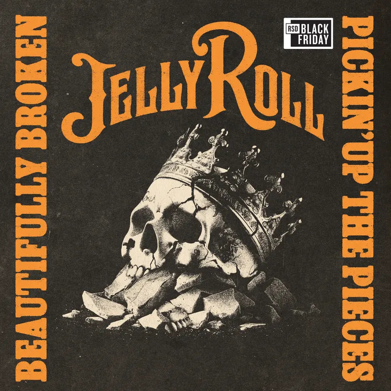 Jelly Roll Beautifully Broken (Pickin' Up The Pieces) (Tequila Sunrise colored vinyl)