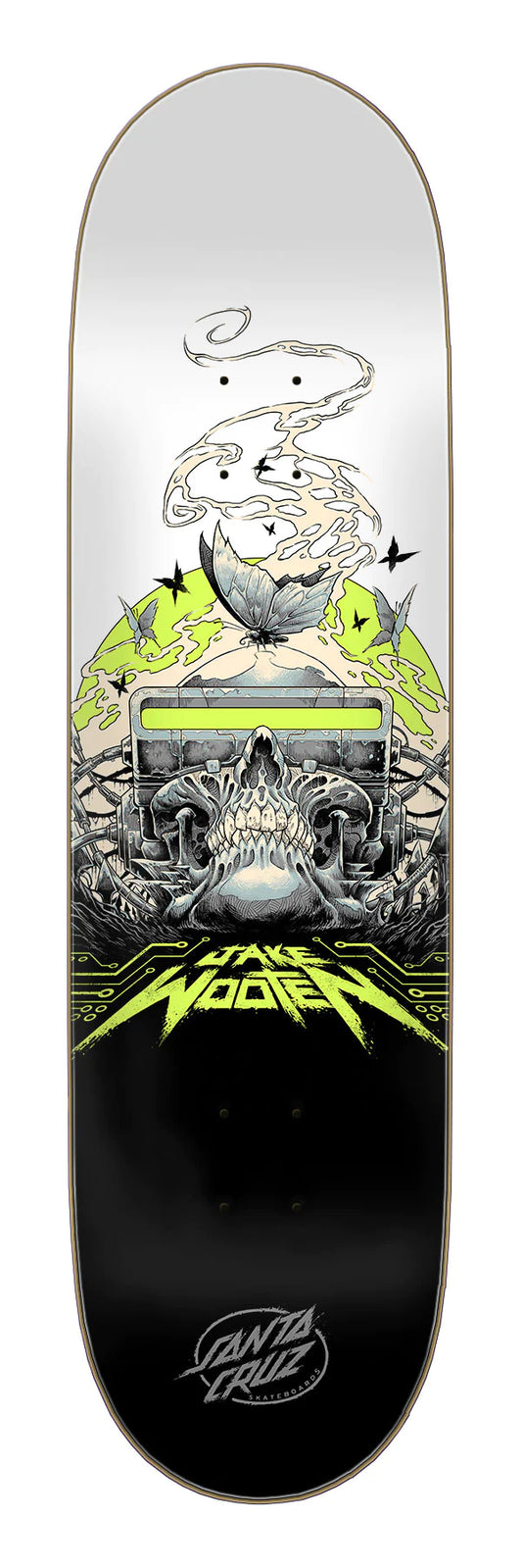 8.5in Wooten Cyber VX Santa Cruz Skateboard Deck
