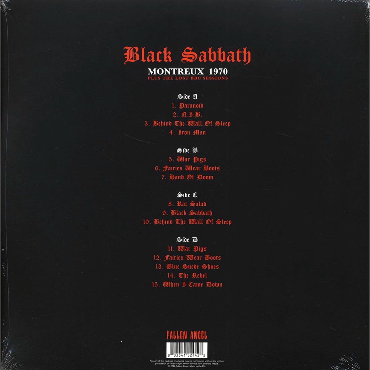 BLACK SABBATH - MONTREUX 1970 PLUS LOST BBC SESSIONS