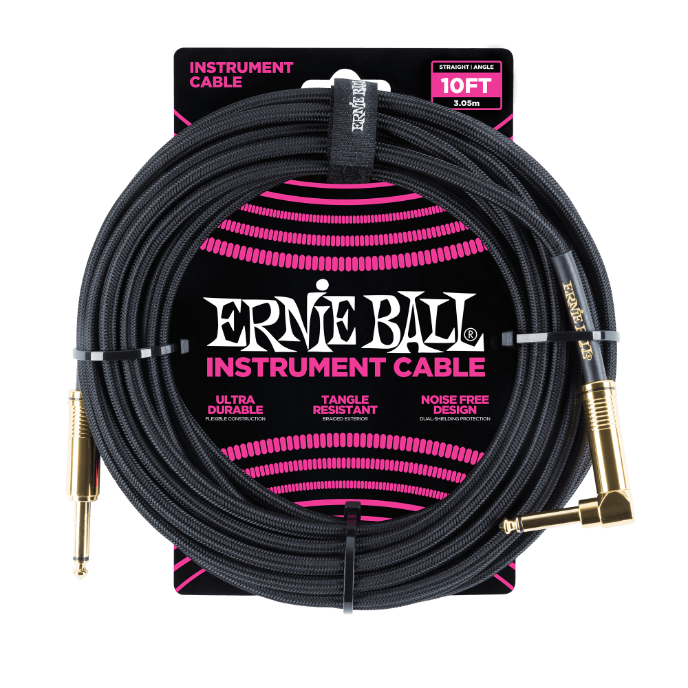 Ernie Ball Braided Instrument Cable 25ft/18ft/10ft