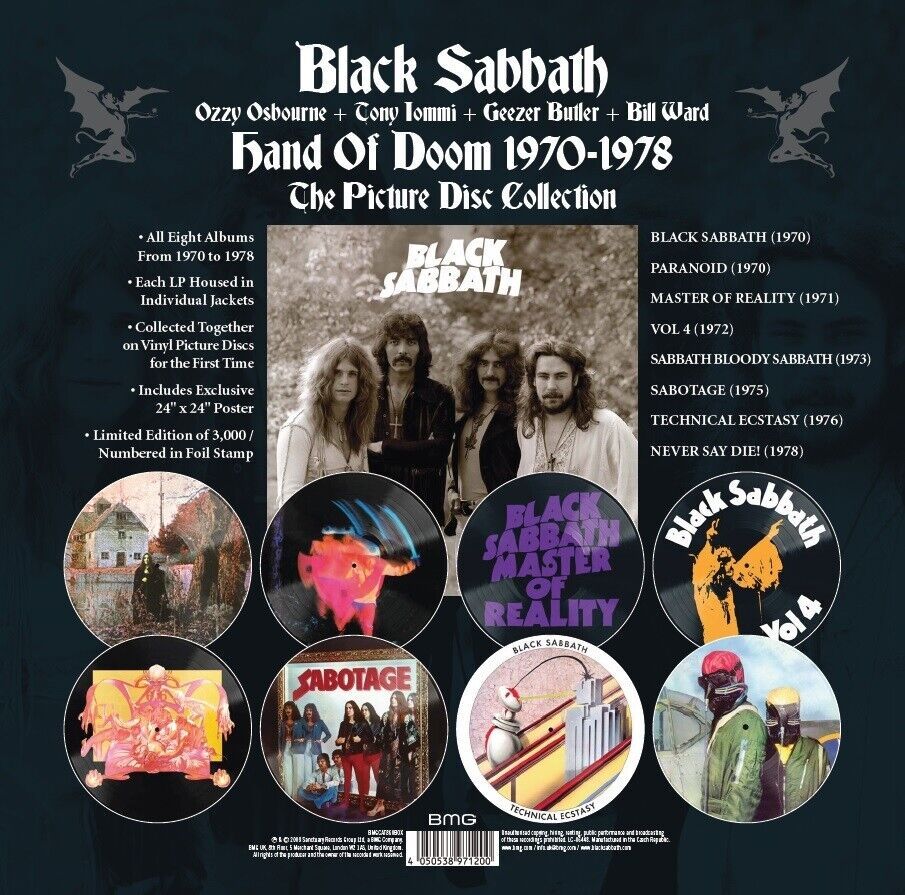 BLACK SABBATH - HAND OF DOOM 1970 - 1978 BOX SET