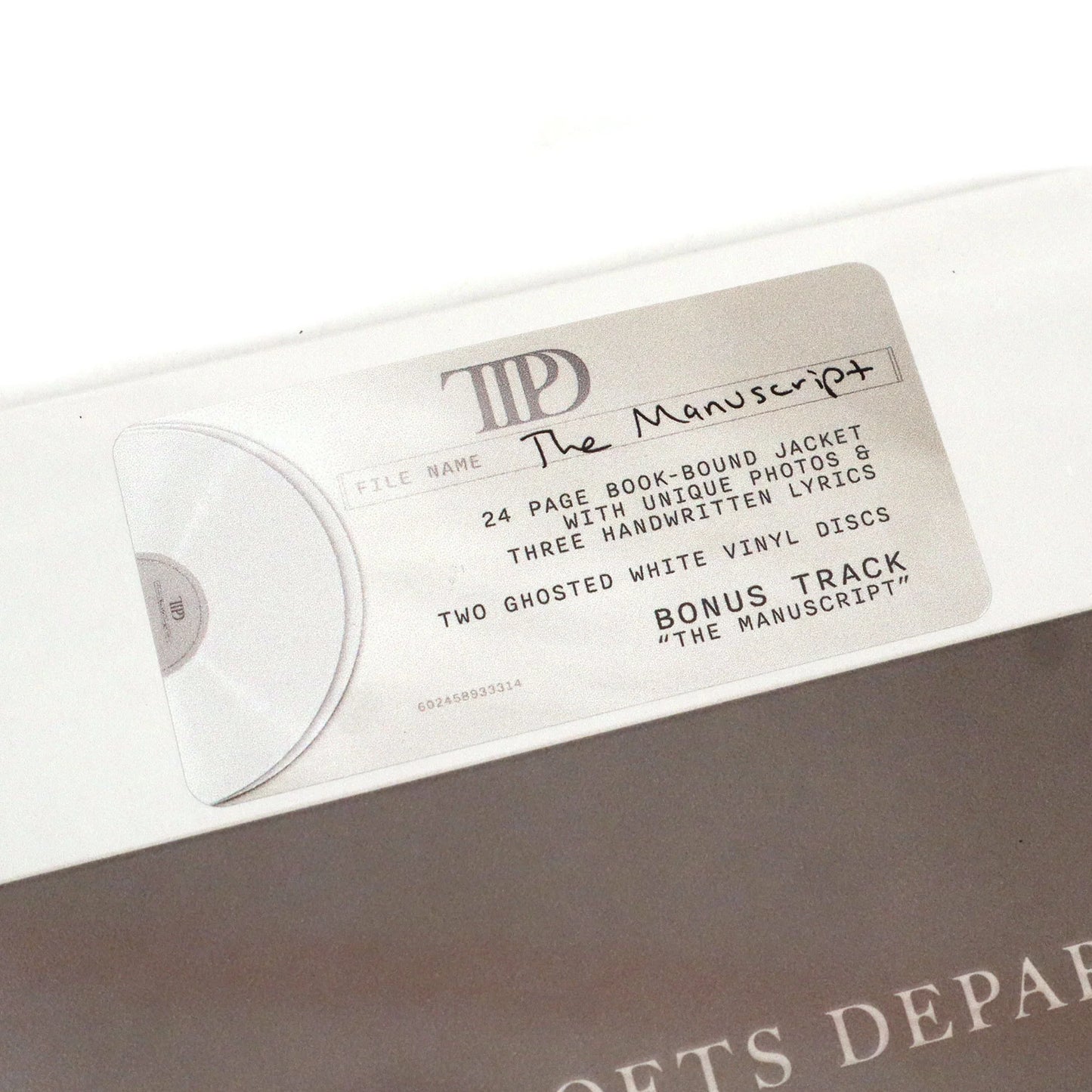 TAYLOR SWIFT -THE TORTURED POETS DEPARTMENT THE MANUSCRIPT 2LP