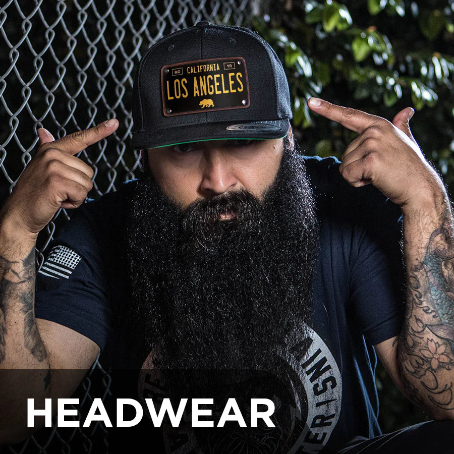 City Hats - snap backs with leather patch