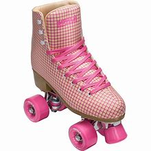 Impala Pink Tartan Roller Skates