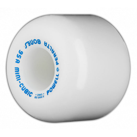 Powell Peralta Mini-Cubic Skateboard Wheels 64mm 95a - White (4 pack)
