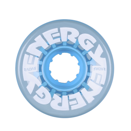 Radar Roller Skate Wheels Clear Blue (8) 57mm