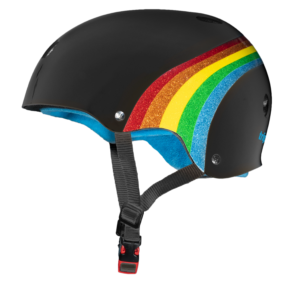 TRIPLE EIGHT THE CERTIFIED SWEATSAVER BLACK RAINBOW HELMET