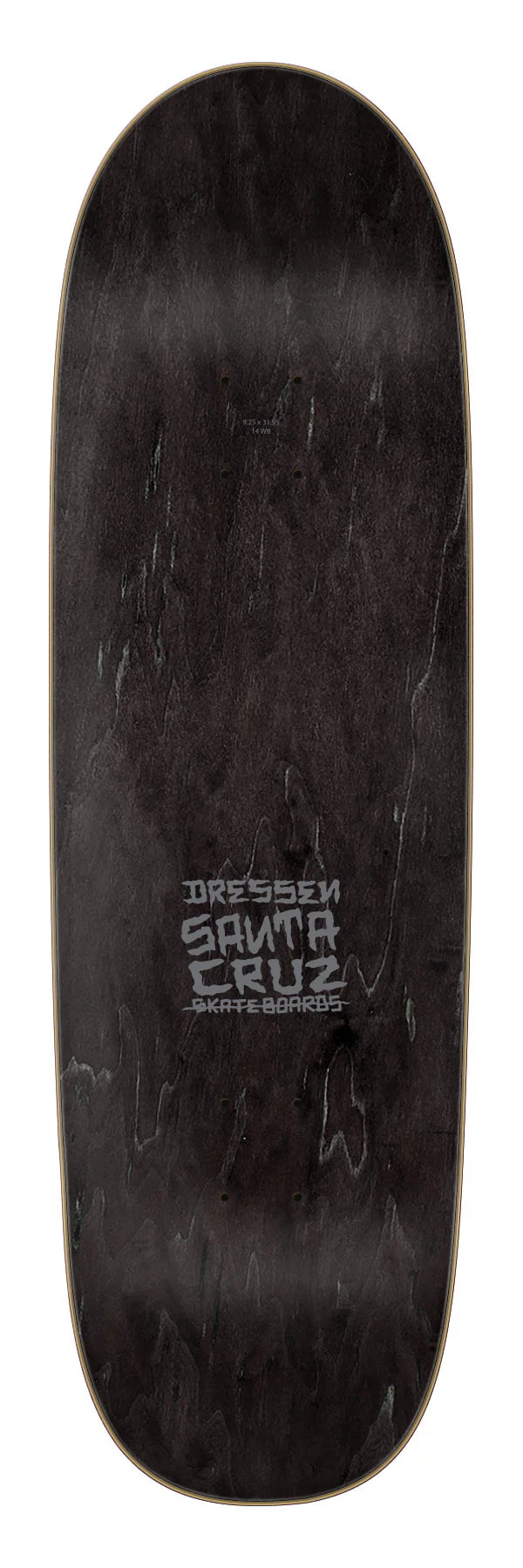 Santa Cruz 9.25″ x 31.95″ Dressen Skull Rose Pro Shaped Deck