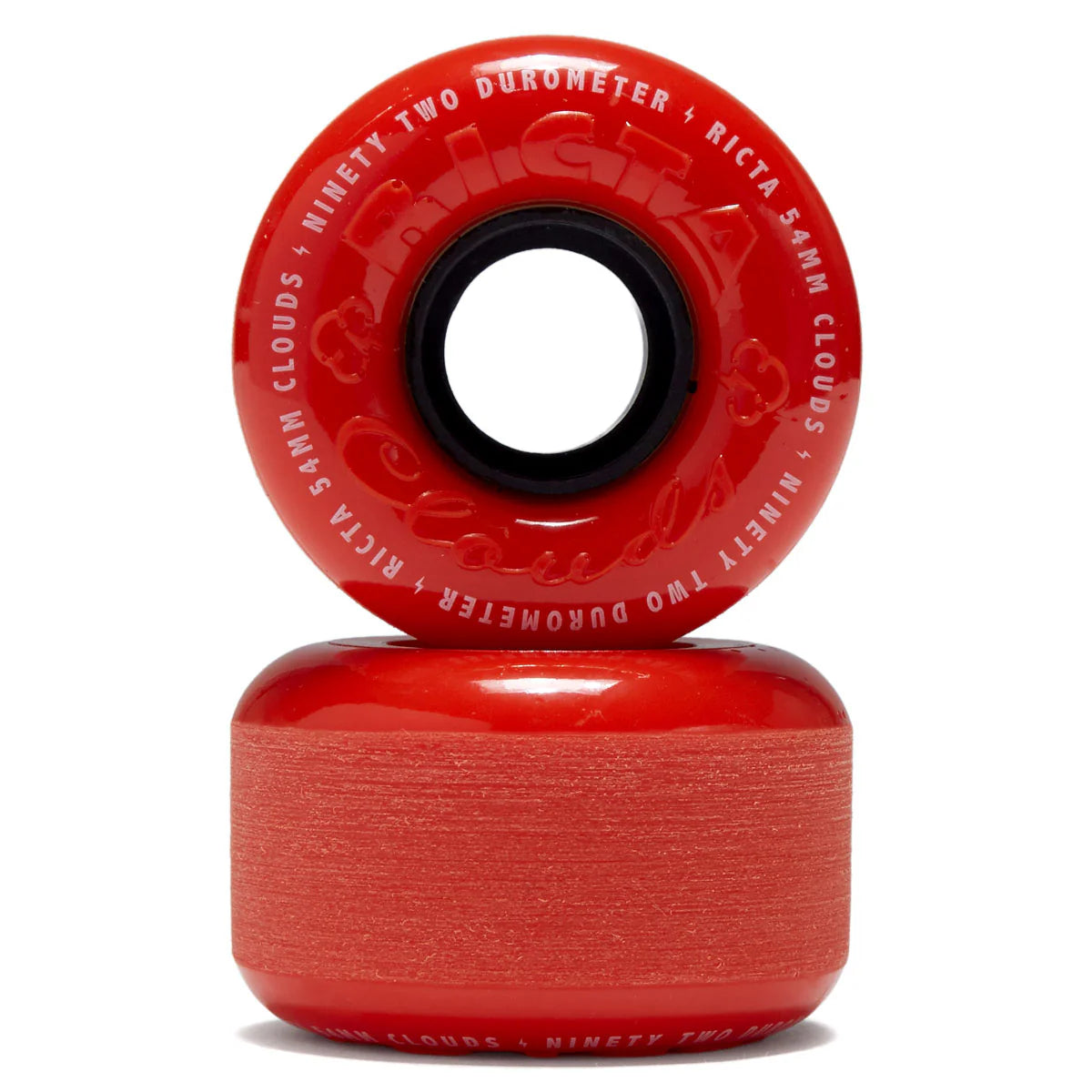 RICTA CLOUDS RED ORANGE 92A WHEELS (SET OF 4 WHEELS) 54MM