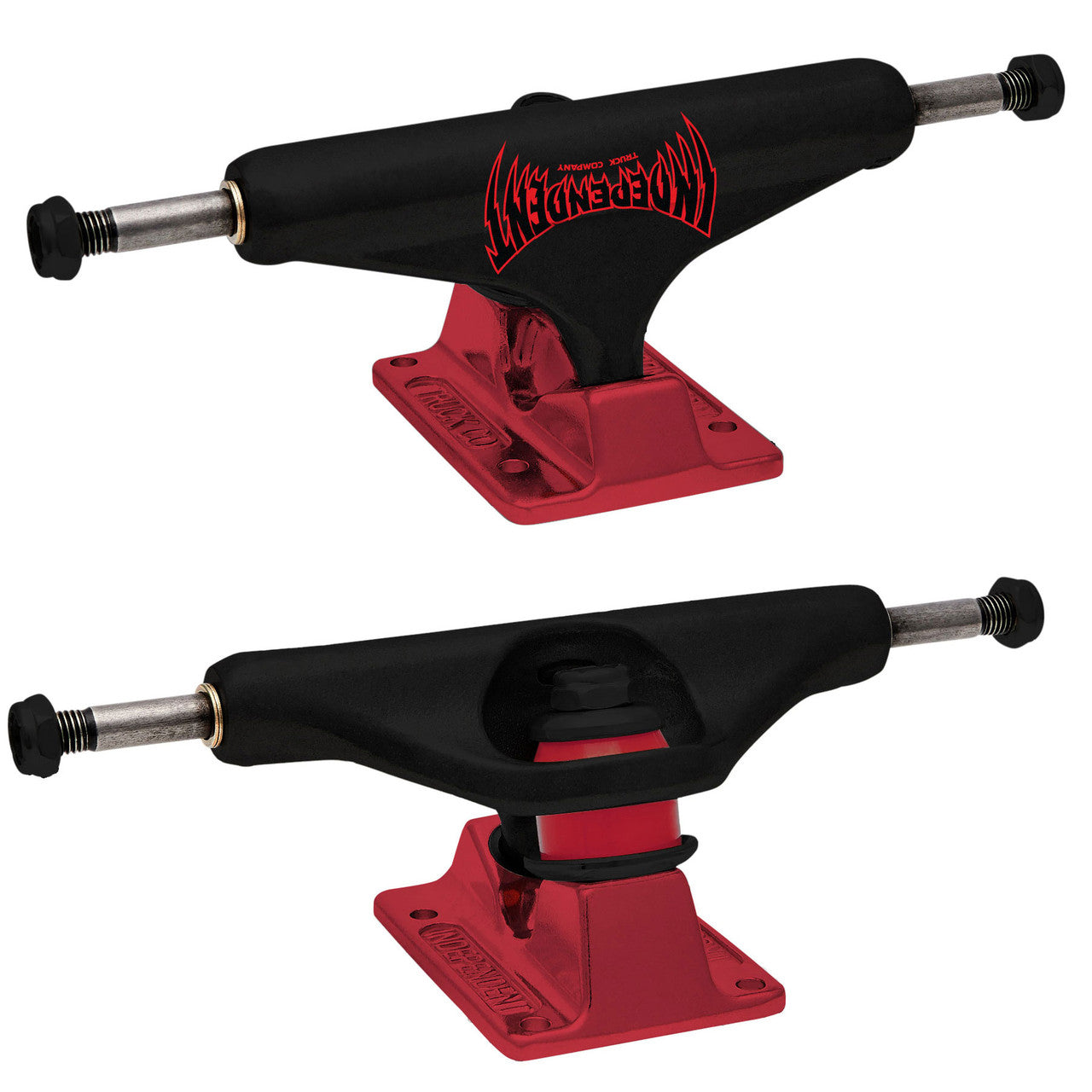 Independent Skateboard Trucks Forged Hollow Voltage Span Black/Red sold in set of 2 trucks