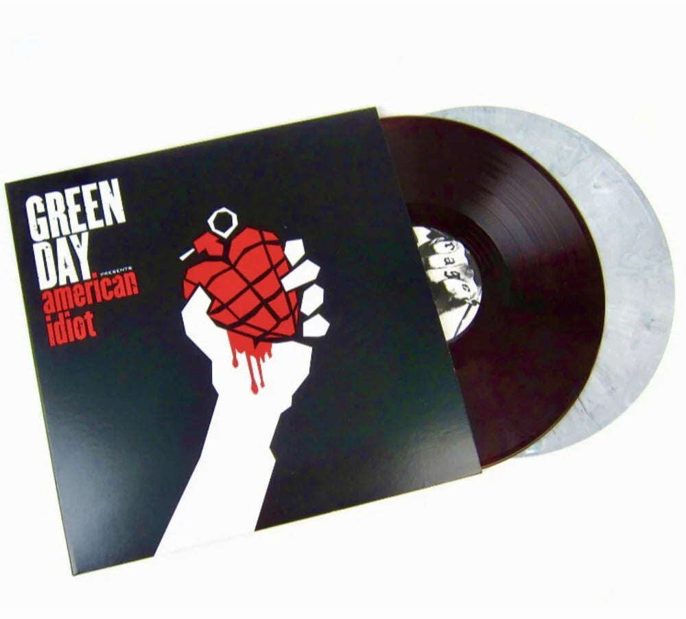 Green Day-American Idiot (Limited Edition) ( Red with Black swirl/ White with Black swirl [Import] (2 Lp's)