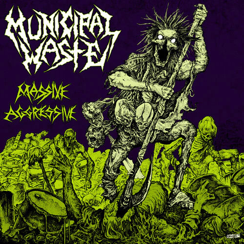 MUNICIPAL WASTE - MASSIVE AGGRESSIVE (RSD BLKACK FRIDAY ,TOXIC GREEN & PURPLE MERGE VINYL)