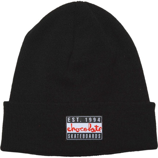 Chocolate Skateboards Advisory Black Beanie Hat