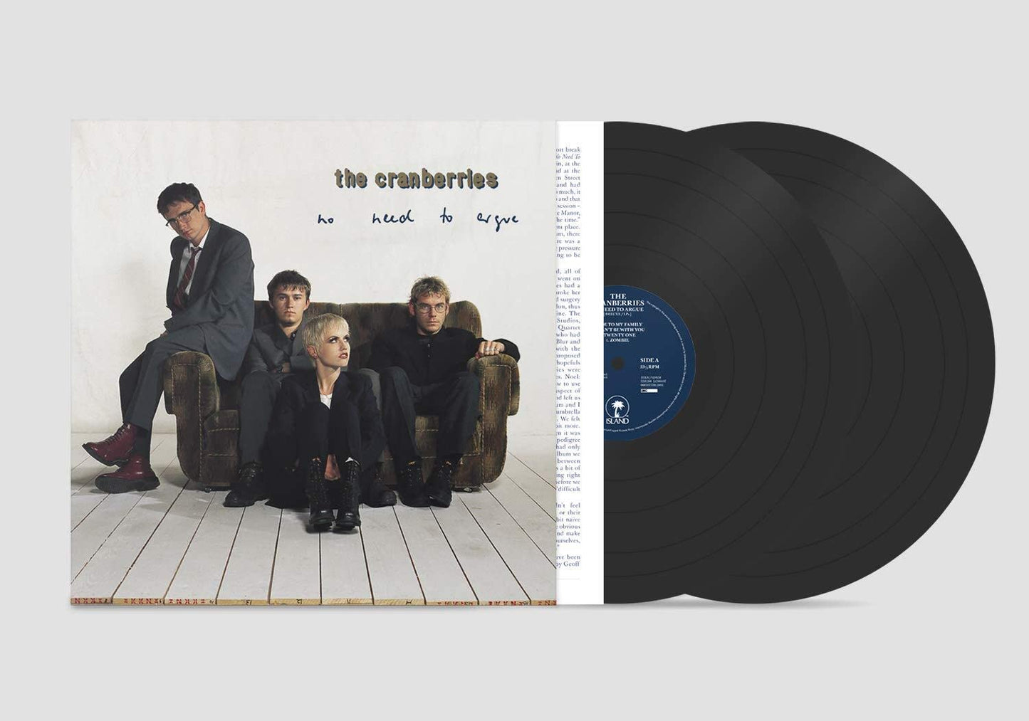 THE CRANBERRIES - NO NEED TO ARGUE  (2 LP set)