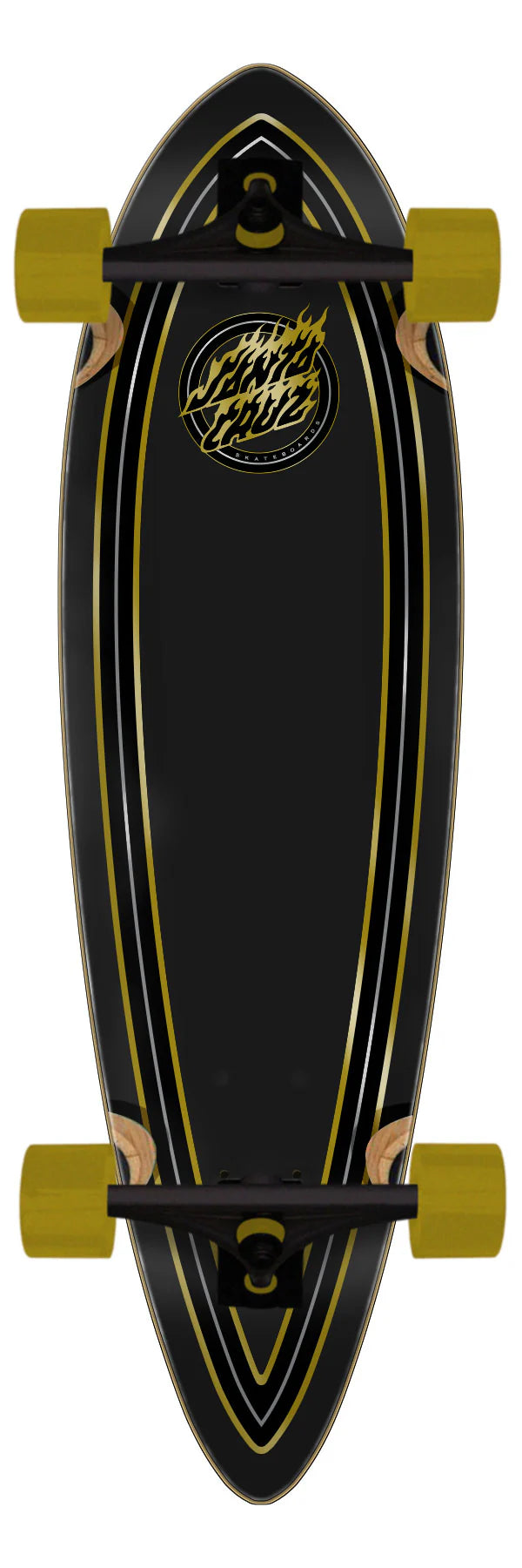 9.20in  Holo Flame Dot Santa Cruz Pintail Cruiser     9.20" x 33"