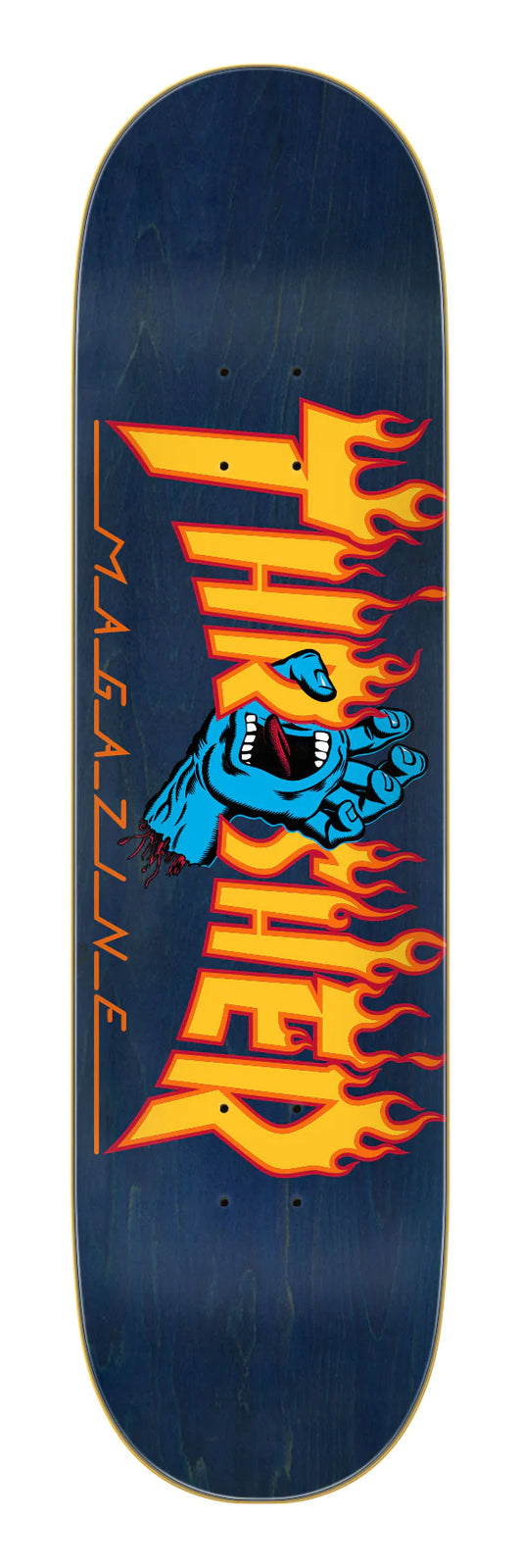 8.25in Thrasher Screaming Flame Logo Santa Cruz Skateboard Deck