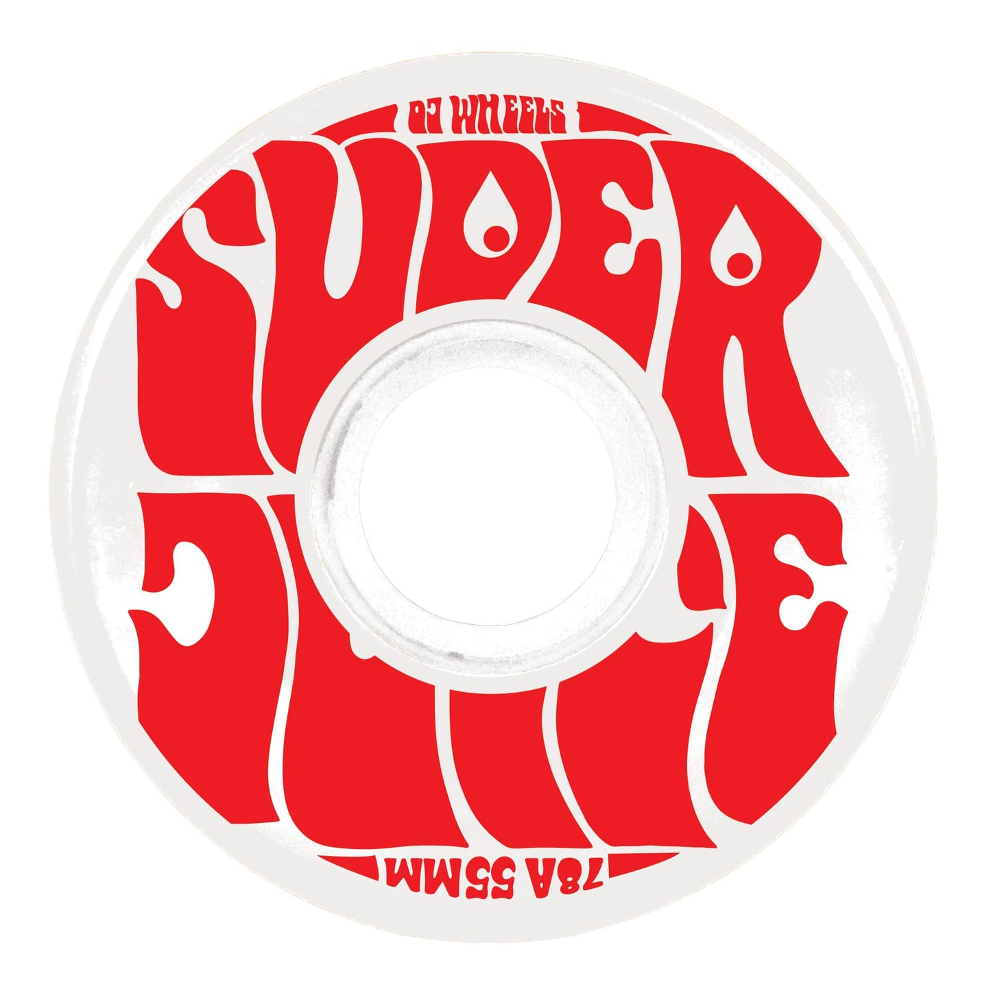 55mm Mini Super Juice White 78a OJ Skateboard Wheels