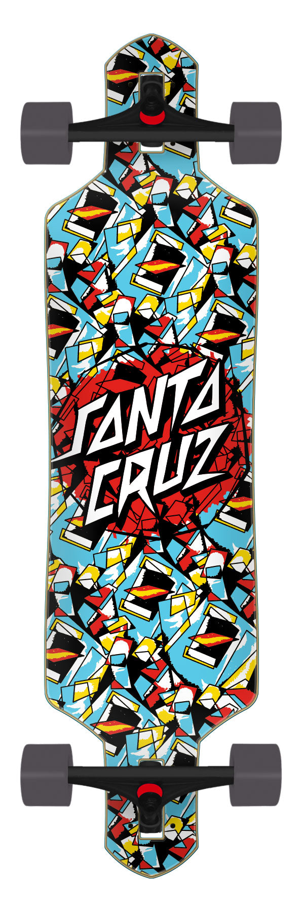Santa Cruz Screaming Scratched Hand Dot Drop Thru 9" x 36" Cruzer Cruiser Complete