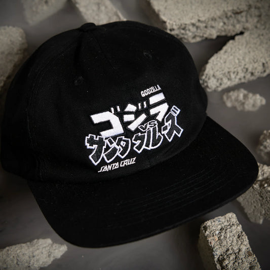 Godzilla vs Santa Cruz Snapback Hat