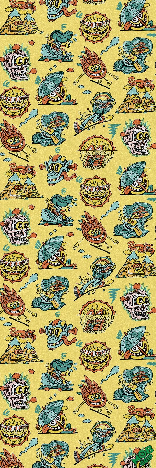 Killer Acid Doods Of Summer Mob Skateboard Griptape  11" X 33"