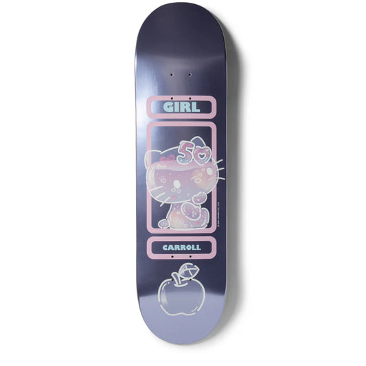Girl x Hello Kitty Skateboard Deck 50th Anniversary Mike Carroll Twin Tip 8.25"