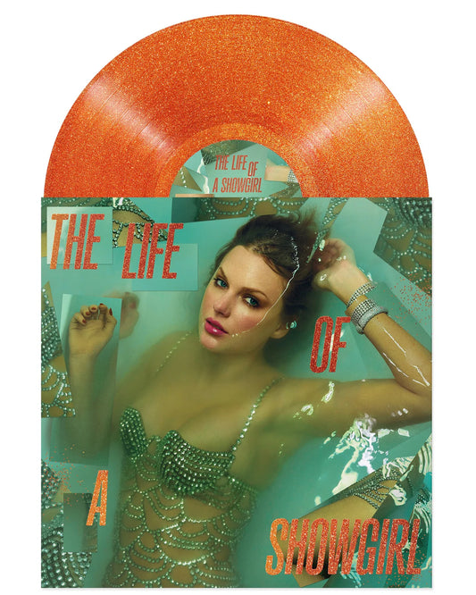 TAYLOR SWIFT -The Life Of A Showgirl [Sweat And Vanilla Perfume Portofino Orange Glitter Vinyl]