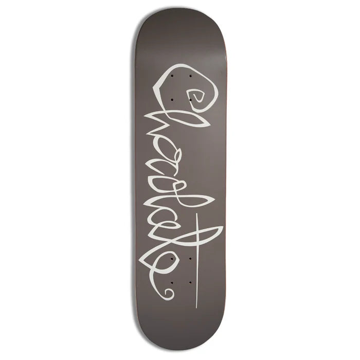 CHOCOLATE Trahan OG Script Deck 8.25