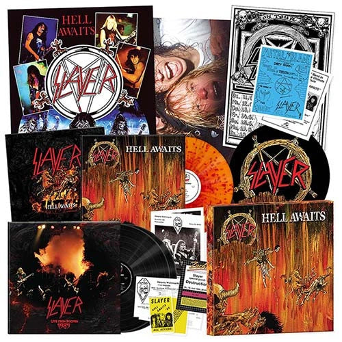 Slayer Hell Awaits (40th Anniversary Edition) 3LP Box Set (Fire Splatter Color Vinyl LP & 180g Black Vinyl 2LP)