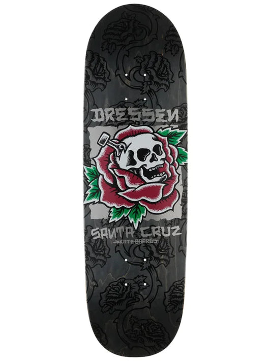Santa Cruz Dressen Skull Rose Deck 9.25 X 31.95
