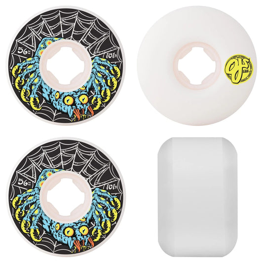 OJ Skateboard Wheels 56mm Eric Dressen Spider Elite Chubbies 101A White