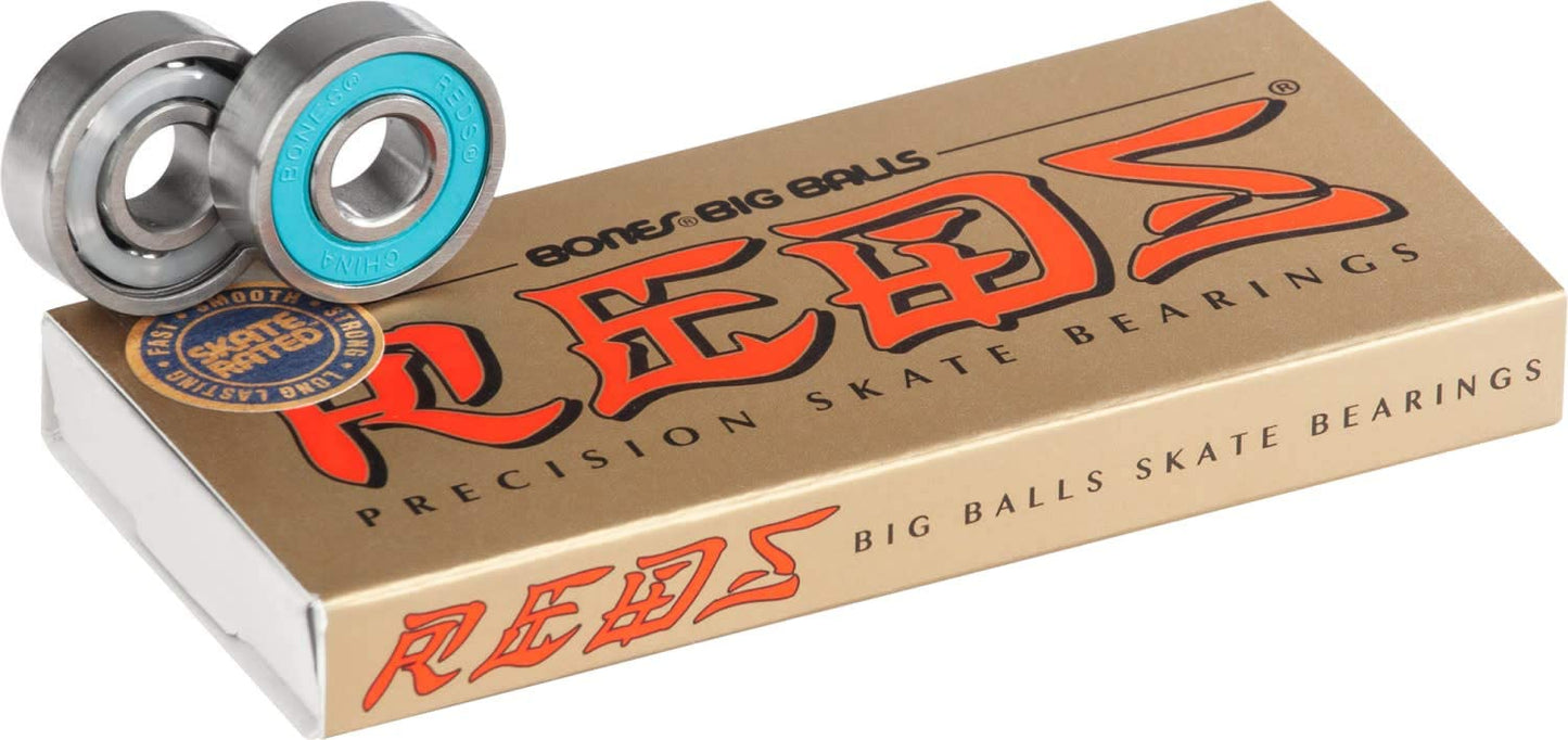 Bones® BIG BALLS® REDS® Skateboard Bearings 8 pack
