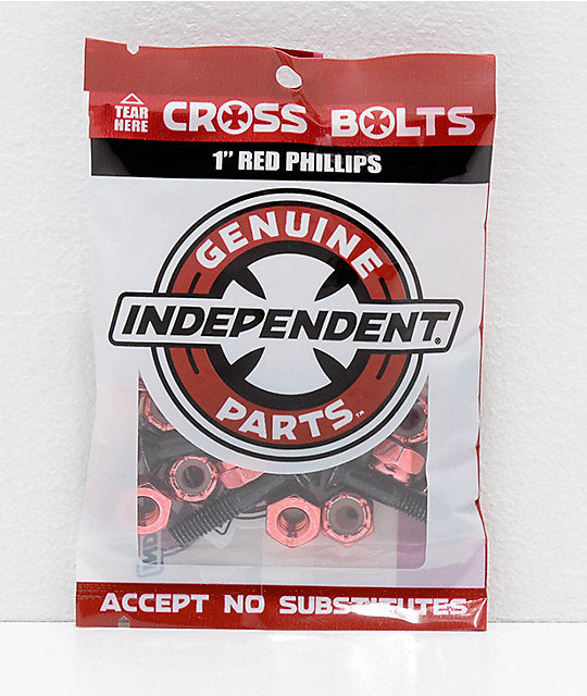 Independent - Genuine Parts Phillips Hardware (Black/Red 1") with tool