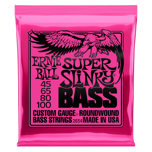 Ernie Ball Super Slinky Bass Strings 45-100 Gauge
