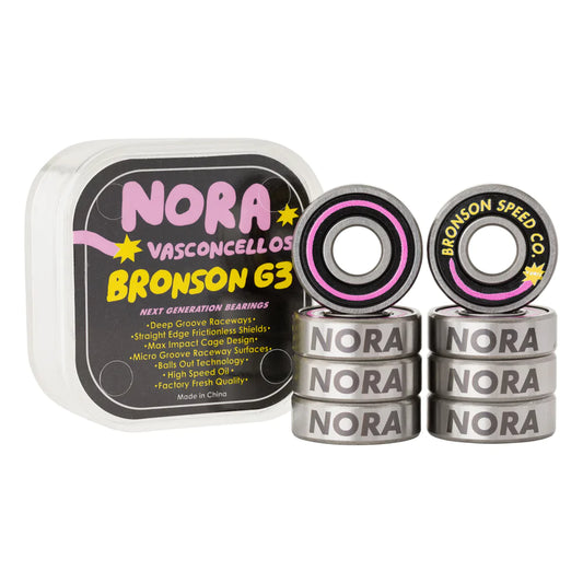 Nora Vasconcellos Pro G3 BOX/8 Bronson Speed Co. Skateboard Bearings