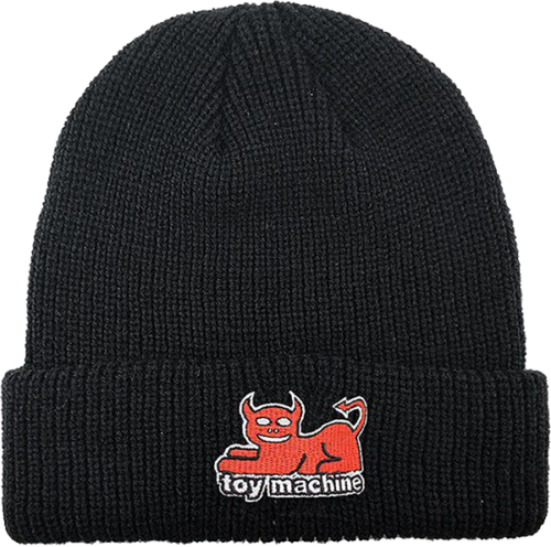 Toy Machine Skateboards Devil Cat Black Dock Beanie