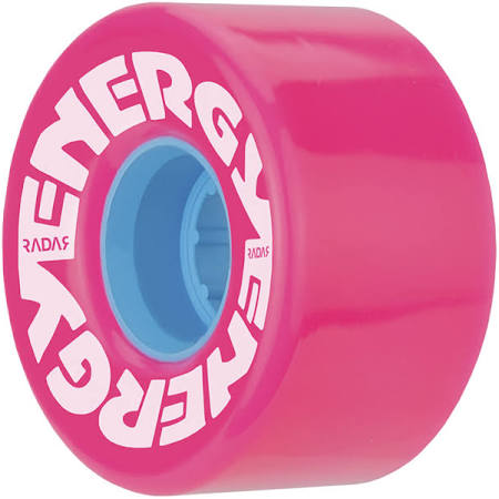 Radar Energy Roller Skate Wheels- Pink sold in pack of 8 wheels  (57mm)