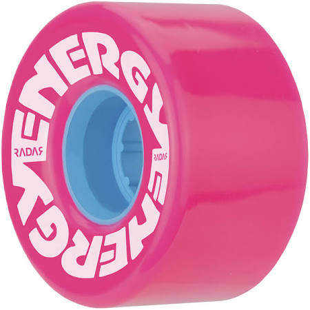 Radar Energy Roller Skate Wheels- Pink sold in pack of 8 wheels (57mm)